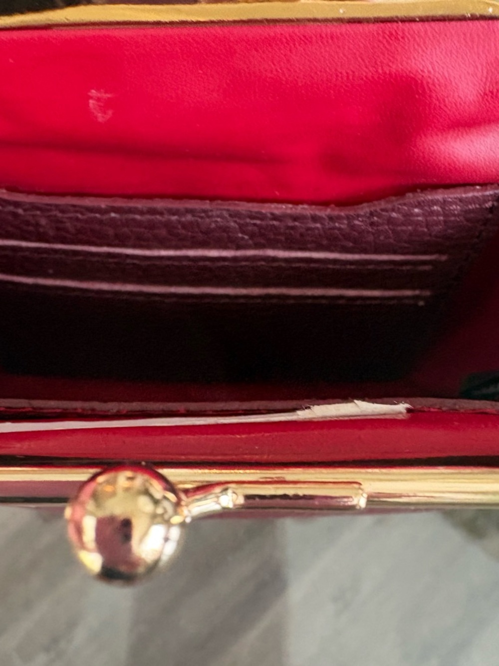 ♥️♥️DOONEY & BOURKE LARGE PEBBLED LEATHER KISS LOCK COIN PURSE!♥️♥️ - Picture 6 of 6